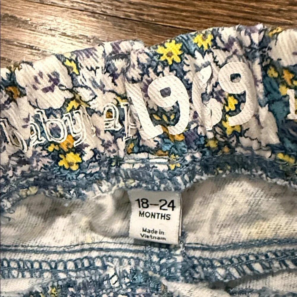 Floral Print Baby Gap Pants 18-24 Months